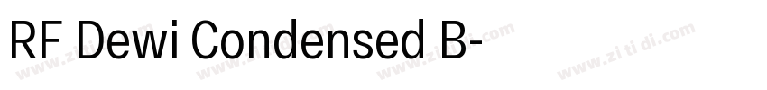 RF Dewi Condensed B字体转换